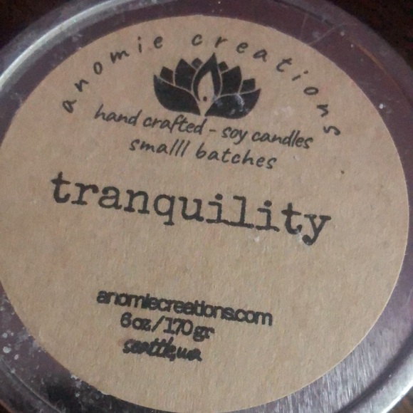 Handcrafted, small batch, tranquility, candle - Picture 3 of 6